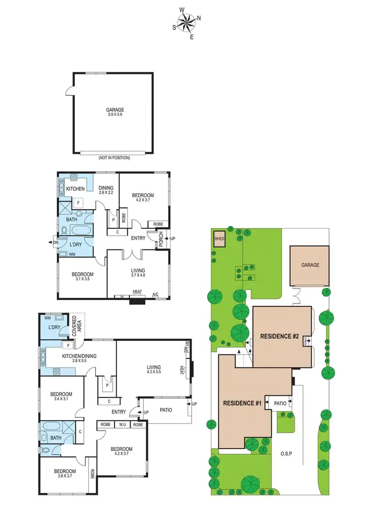 Floorplan of Homely house listing, 1 & 2/19 Becket Avenue, Bentleigh East VIC 3165