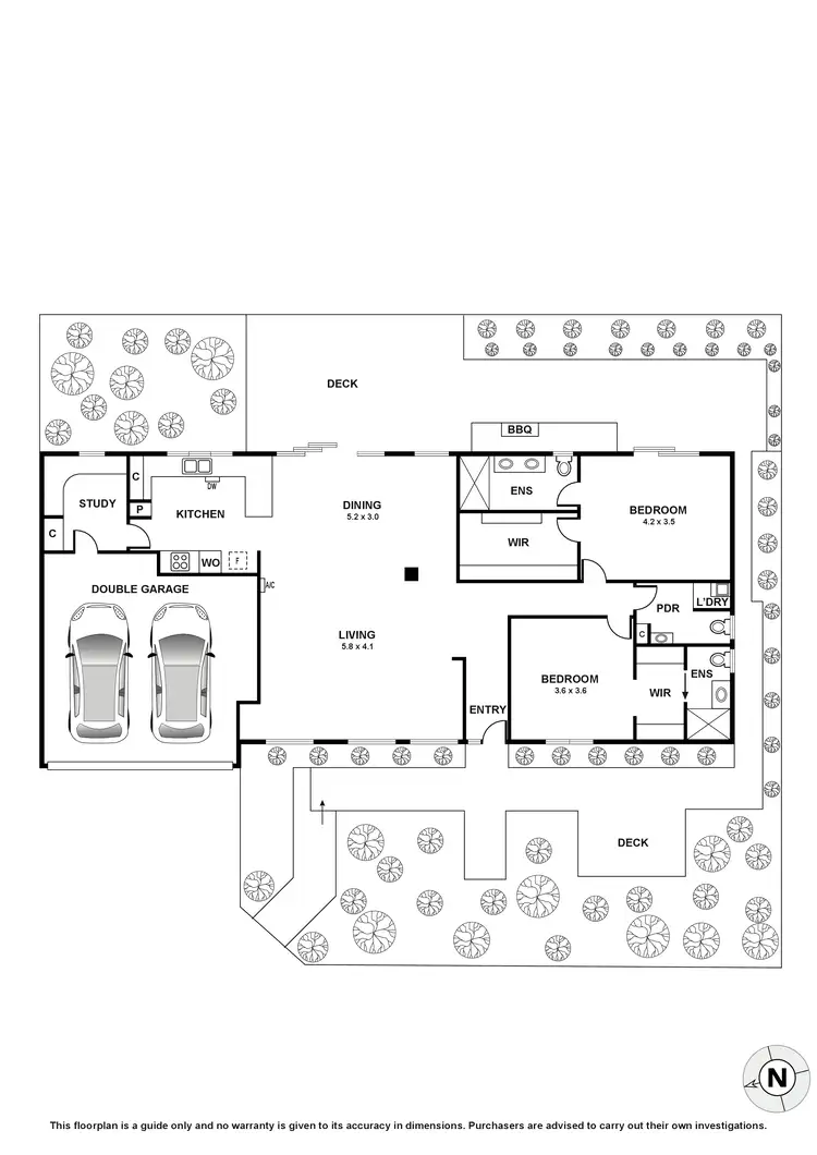 Floorplan of Homely house listing, 6 Adamson Street, Brighton VIC 3186