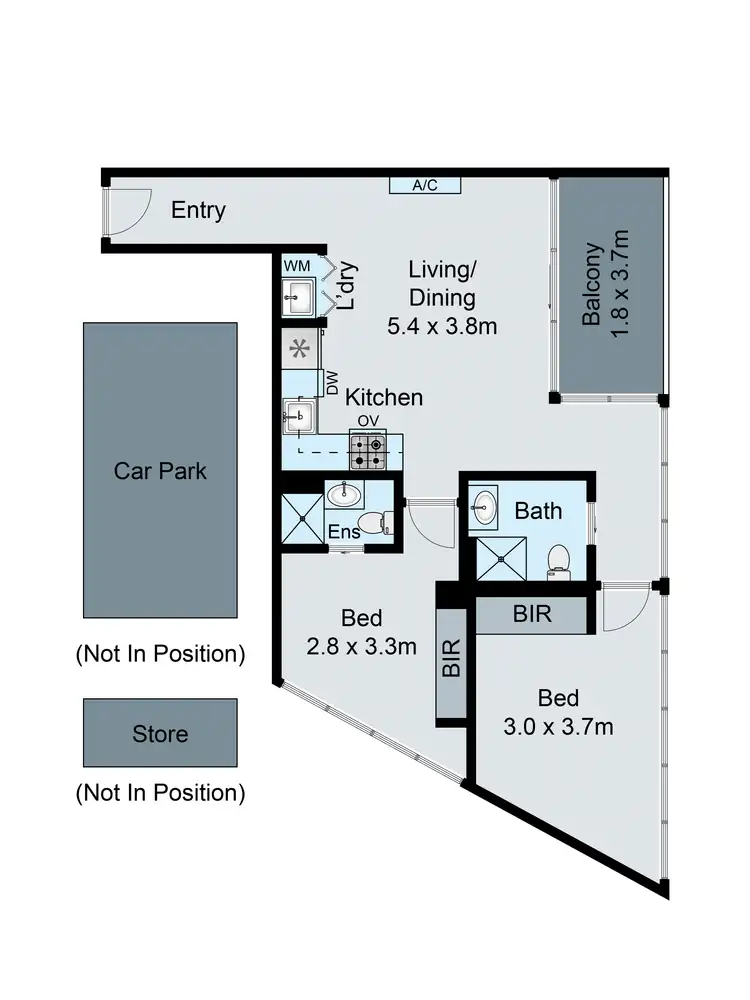Floorplan of Homely apartment listing, 212/59-63 Warrigal Road, Hughesdale VIC 3166