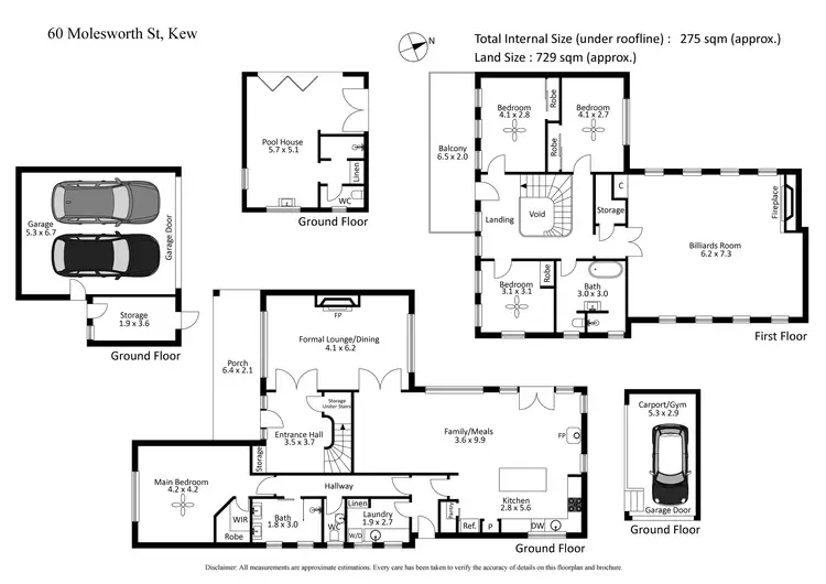 Floorplan of Homely house listing, 60 Molesworth Street, Kew VIC 3101