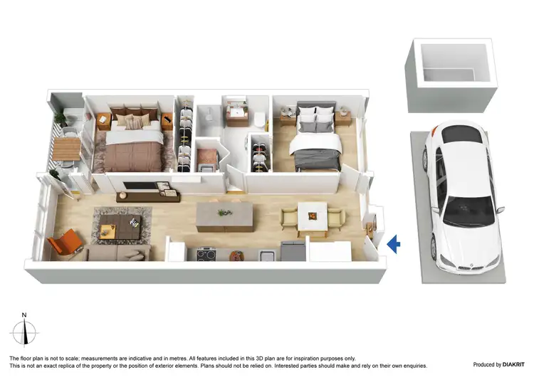 Floorplan of Homely apartment listing, 109/41 Dryburgh Street, West Melbourne VIC 3003
