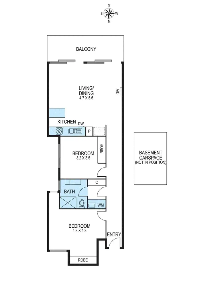 Floorplan of Homely apartment listing, 202/270 Centre Road, Bentleigh VIC 3204