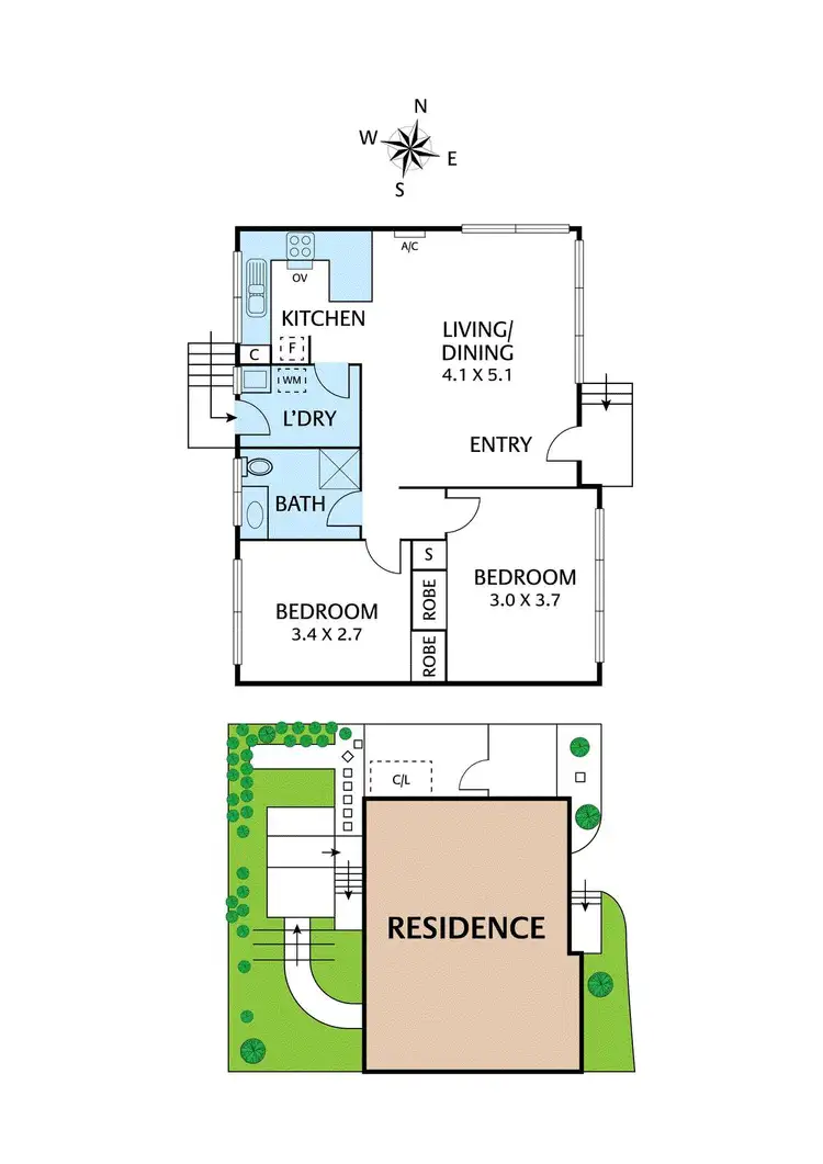 Floorplan of Homely unit listing, 2/18 Alma Street, Lower Plenty VIC 3093