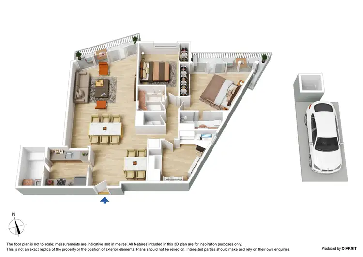 Floorplan of Homely apartment listing, 379/299 Spring Street, Melbourne VIC 3000