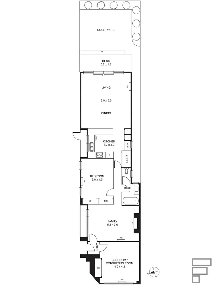Floorplan of Homely unit listing, 401 Hawthorn Road, Caulfield South VIC 3162