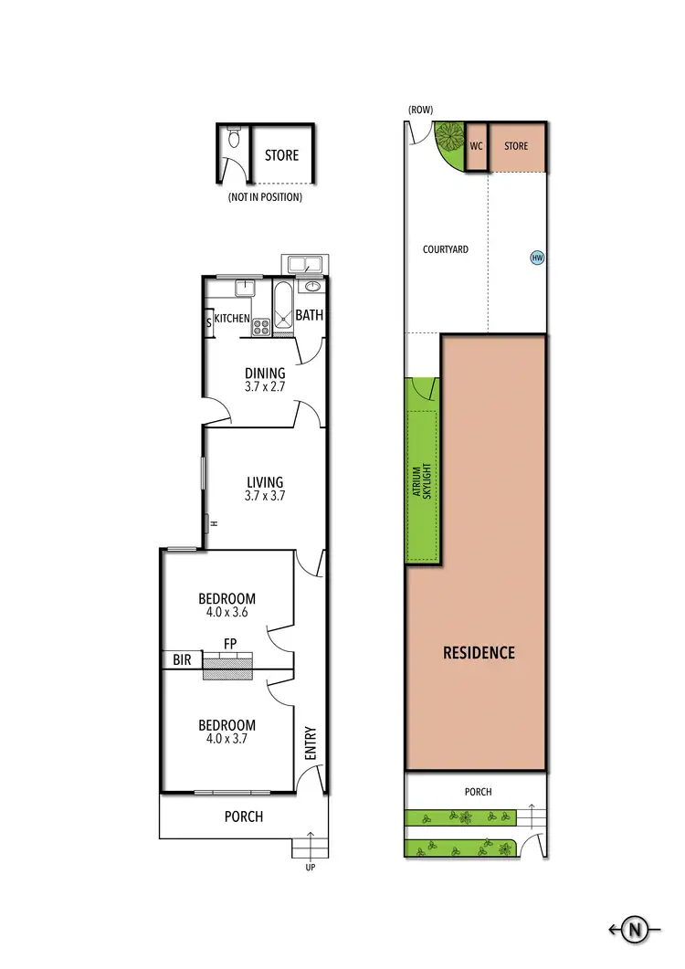 Floorplan of Homely house listing, 36 Arnold Street, Carlton North VIC 3054