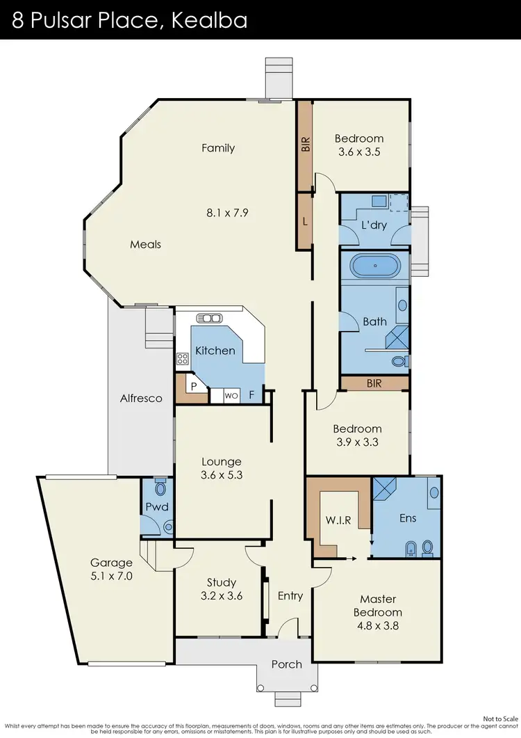 Floorplan of Homely house listing, 8 Pulsar Place, Kealba VIC 3021
