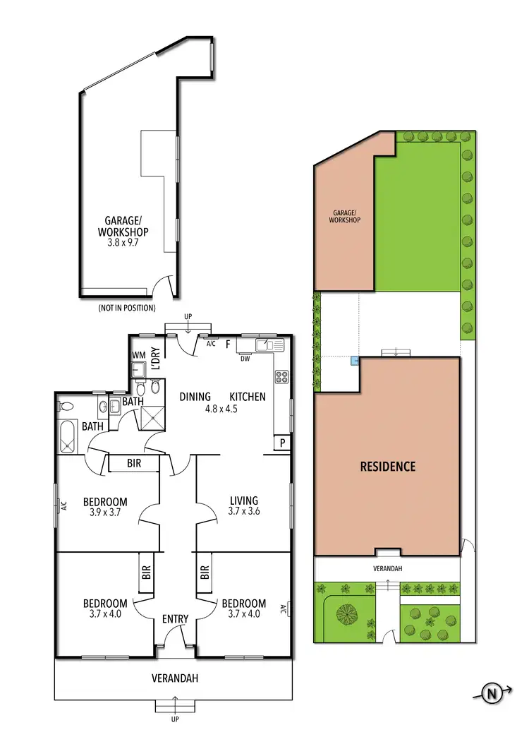 Floorplan of Homely house listing, 1 Queen Street, Coburg VIC 3058