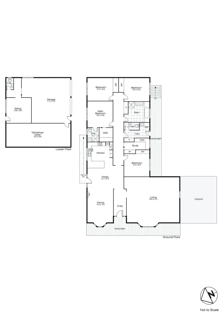 Floorplan of Homely house listing, 608 Nicholson Street, Black Hill VIC 3350