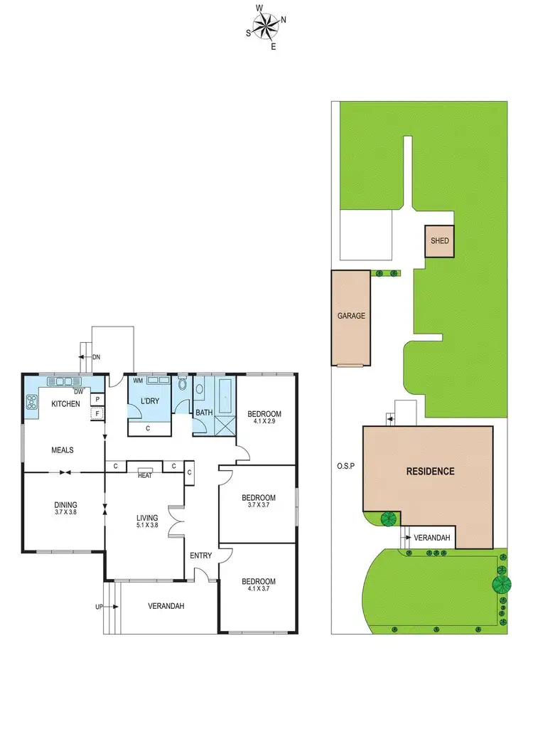 Floorplan of Homely house listing, 13 Golf Links Avenue, Oakleigh VIC 3166
