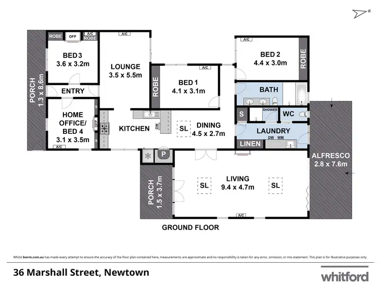 Floorplan of Homely house listing, 36 Marshall Street, Newtown VIC 3220