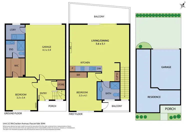 Floorplan of Homely unit listing, 2/2 McCracken Avenue, Pascoe Vale VIC 3044