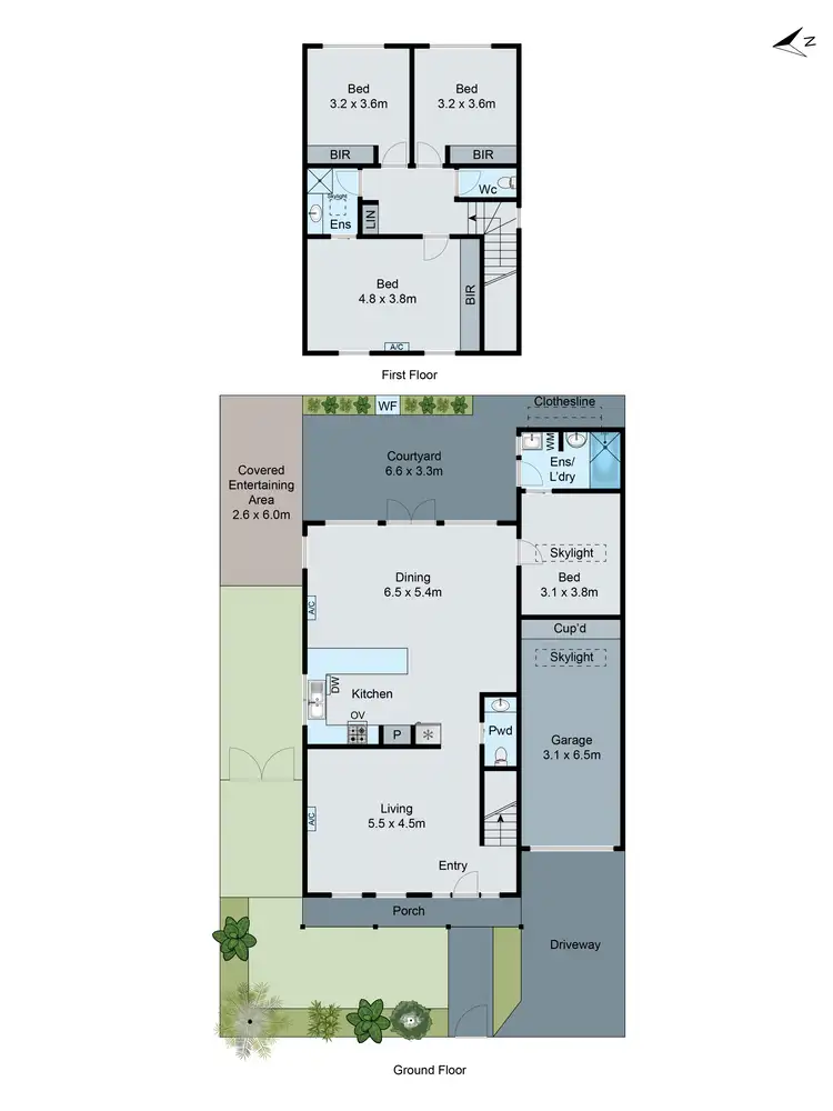 Floorplan of Homely townhouse listing, 2B Sutherland Street, Malvern East VIC 3145