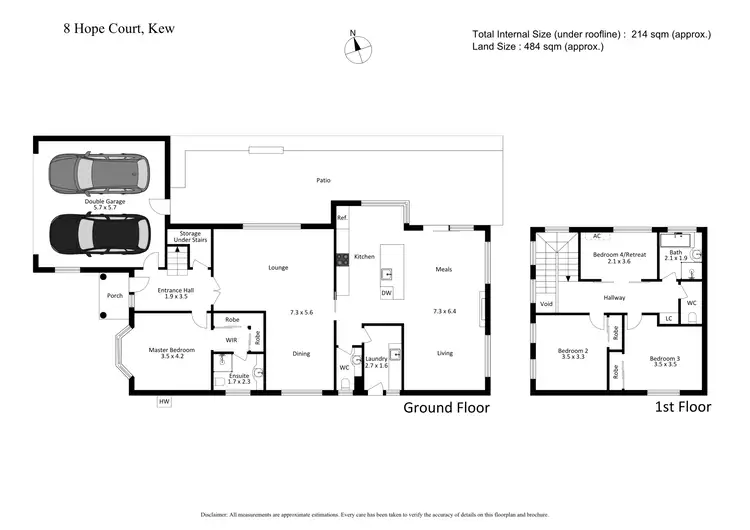 Floorplan of Homely house listing, 8 Hope Court, Kew VIC 3101