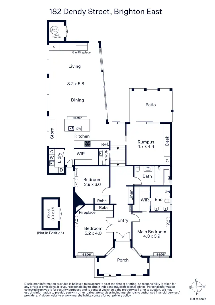 Floorplan of Homely house listing, 182 Dendy Street, Brighton East VIC 3187