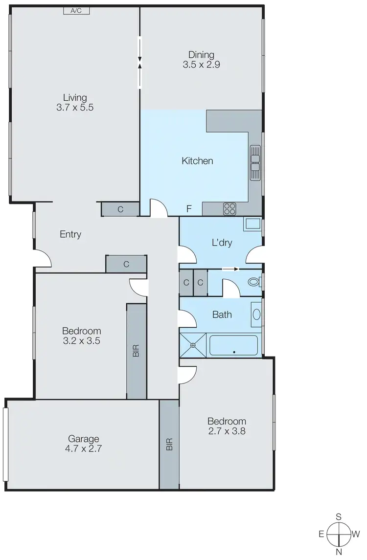 Floorplan of Homely unit listing, 9/122 Atherton Road, Oakleigh VIC 3166