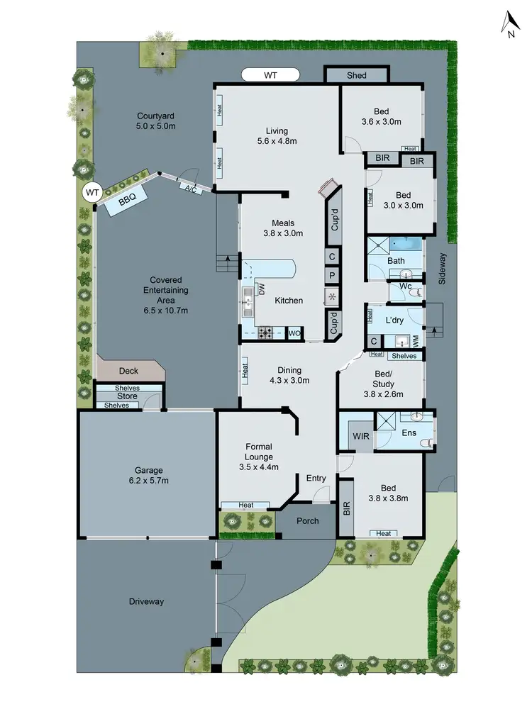 Floorplan of Homely house listing, 4 Watson Court, Clarinda VIC 3169