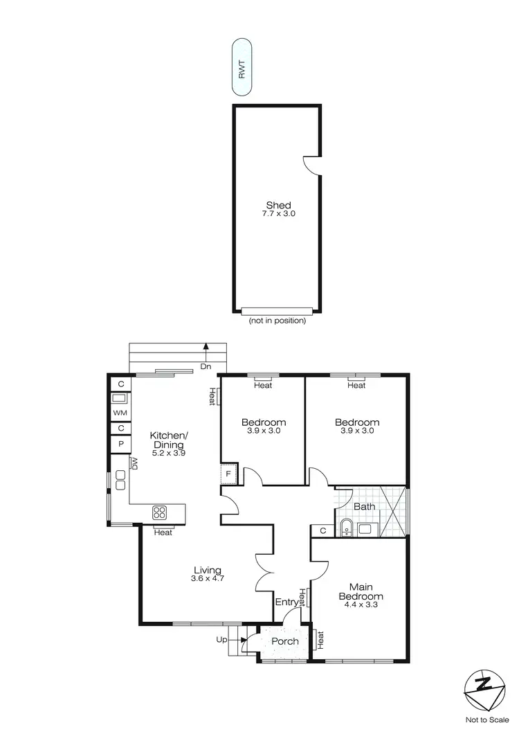 Floorplan of Homely house listing, 9 Hastings Street, Wendouree VIC 3355