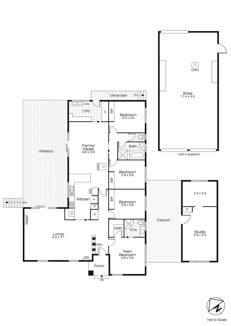 Floorplan of Homely house listing, 15 Janson Road, Brown Hill VIC 3350