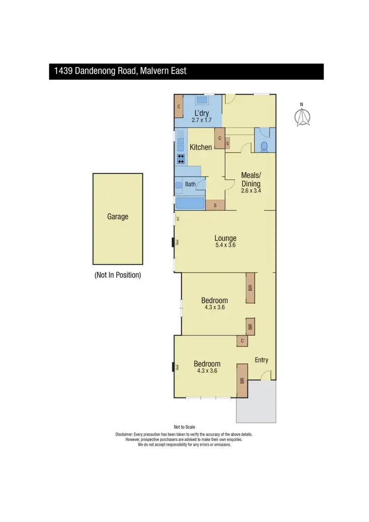 Floorplan of Homely house listing, 1439 Dandenong Road, Malvern East VIC 3145