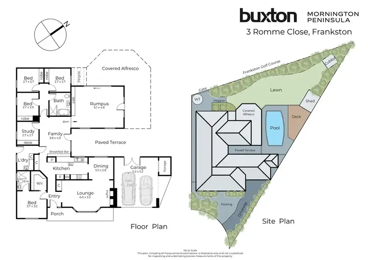 Floorplan of Homely house listing, 3 Romme Close, Frankston VIC 3199