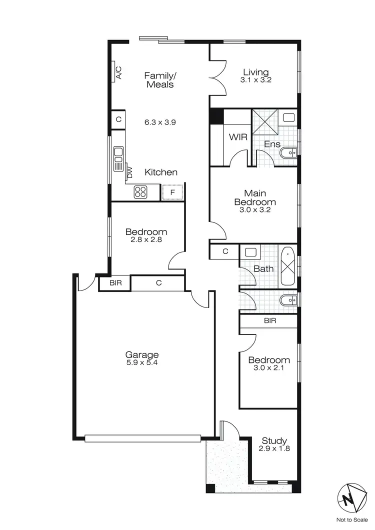 Floorplan of Homely house listing, 410 Rodier Street, Canadian VIC 3350