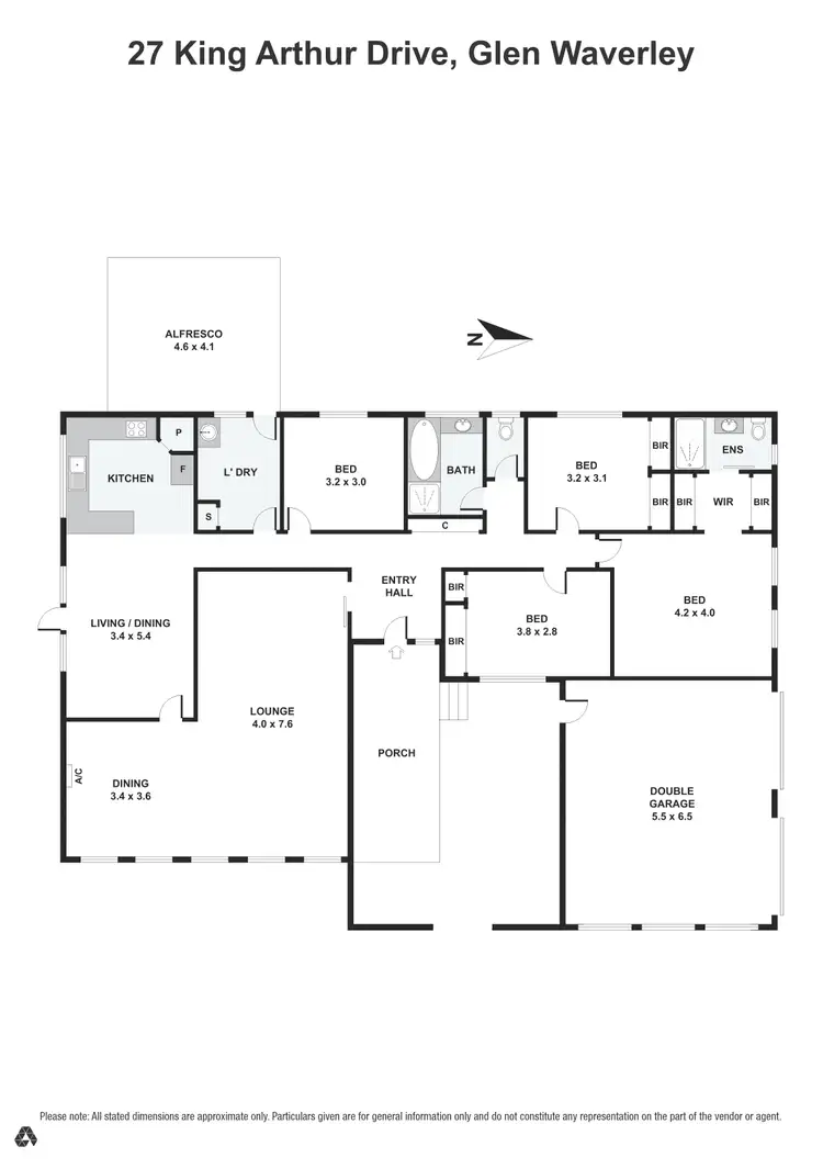Floorplan of Homely house listing, 27 King Arthur Drive, Glen Waverley VIC 3150