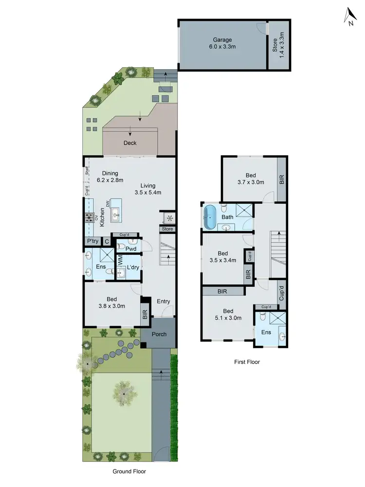 Floorplan of Homely townhouse listing, 1/9 Elizabeth Street, Oakleigh East VIC 3166