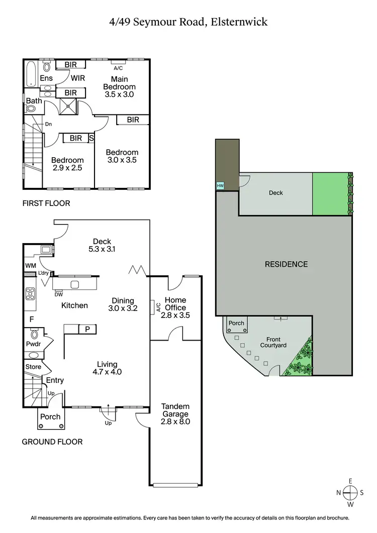 Floorplan of Homely townhouse listing, 4/49 Seymour Road, Elsternwick VIC 3185