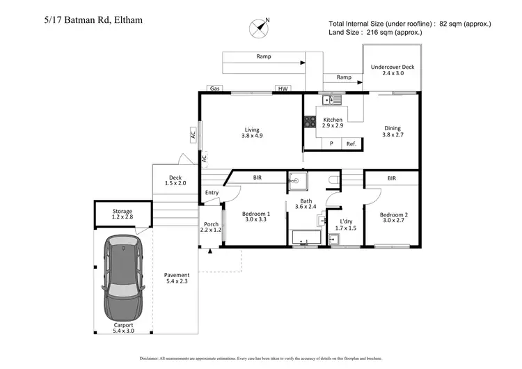 Floorplan of Homely unit listing, 5/17 Batman Road, Eltham VIC 3095