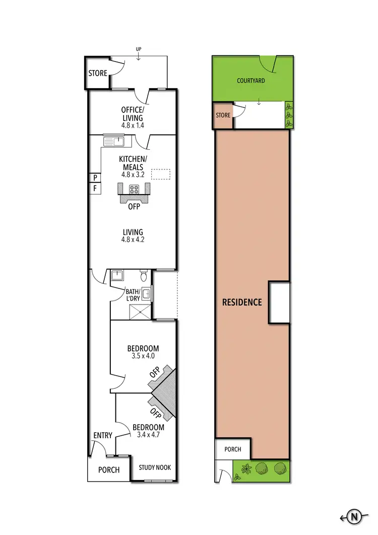 Floorplan of Homely house listing, 854 Lygon Street, Carlton North VIC 3054