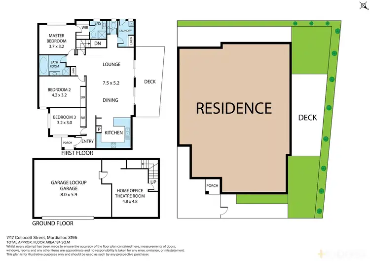 Floorplan of Homely townhouse listing, 7/17 Collocott Street, Mordialloc VIC 3195