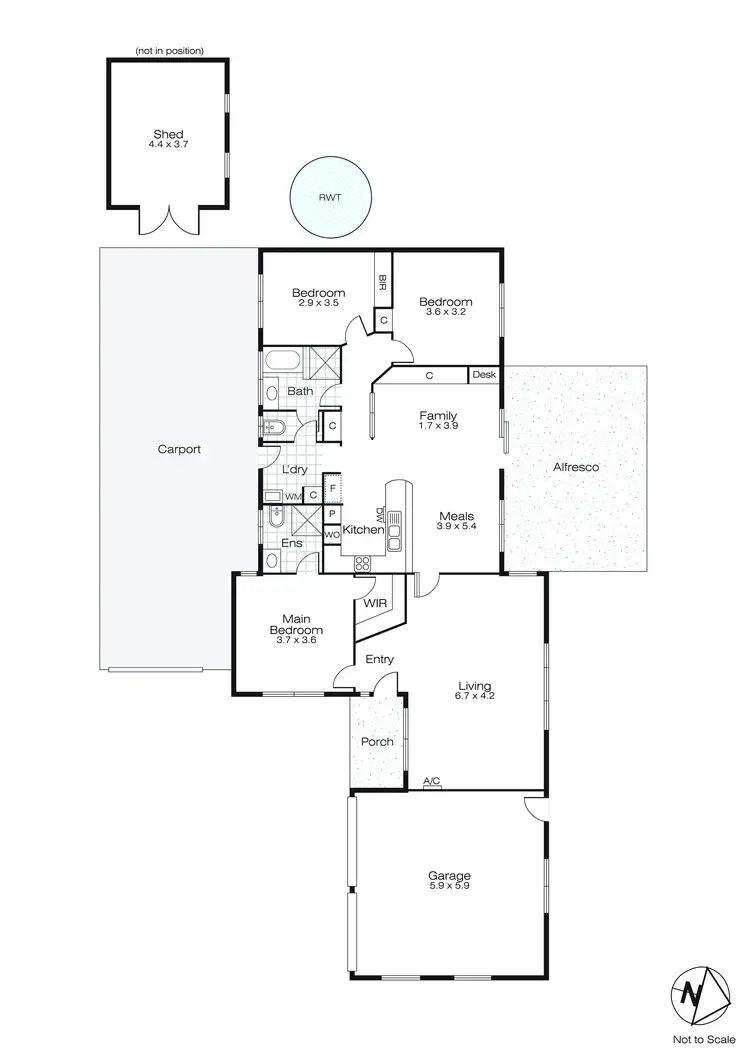 Floorplan of Homely house listing, 6 Brompton Place, Alfredton VIC 3350
