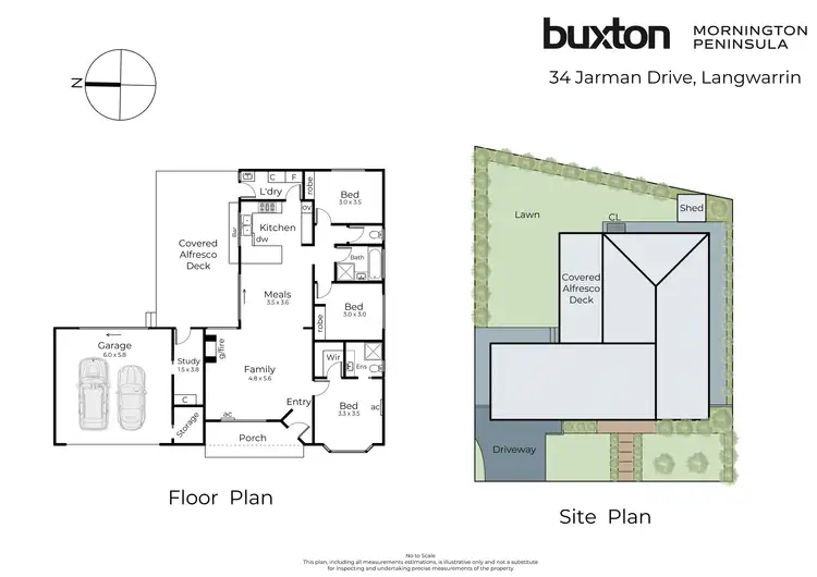 Floorplan of Homely house listing, 34 Jarman Drive, Langwarrin VIC 3910