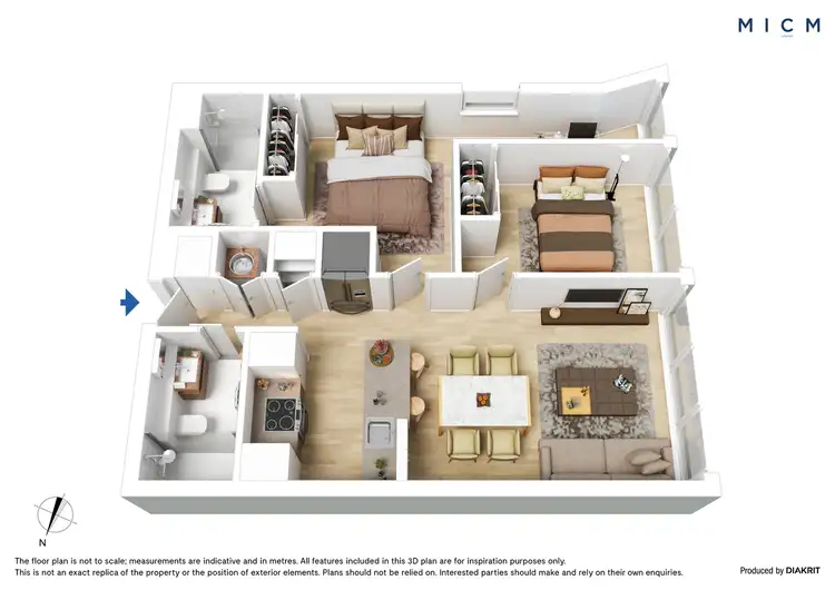 Floorplan of Homely apartment listing, 4901/464-466 Collins Street, Melbourne VIC 3000