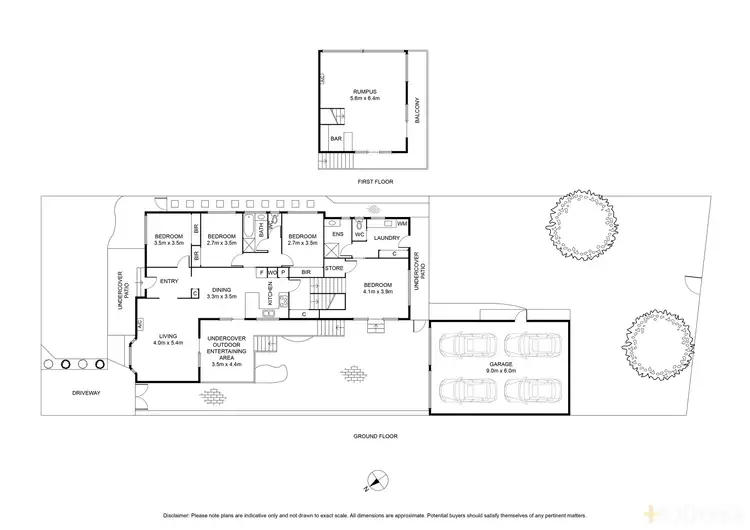 Floorplan of Homely house listing, 14 Dederang Avenue, Clifton Springs VIC 3222