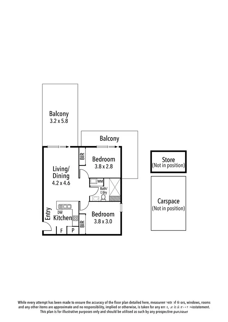 Floorplan of Homely apartment listing, 107/264 Waterdale Road, Ivanhoe VIC 3079