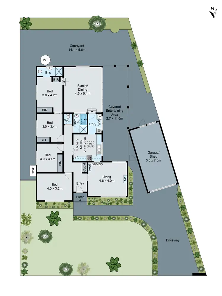 Floorplan of Homely house listing, 4 Narrumburn Road, Clayton South VIC 3169