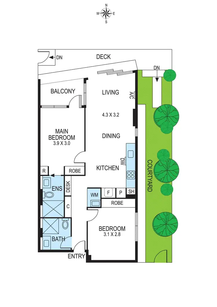 Floorplan of Homely apartment listing, 11/801 Centre Road, Bentleigh East VIC 3165