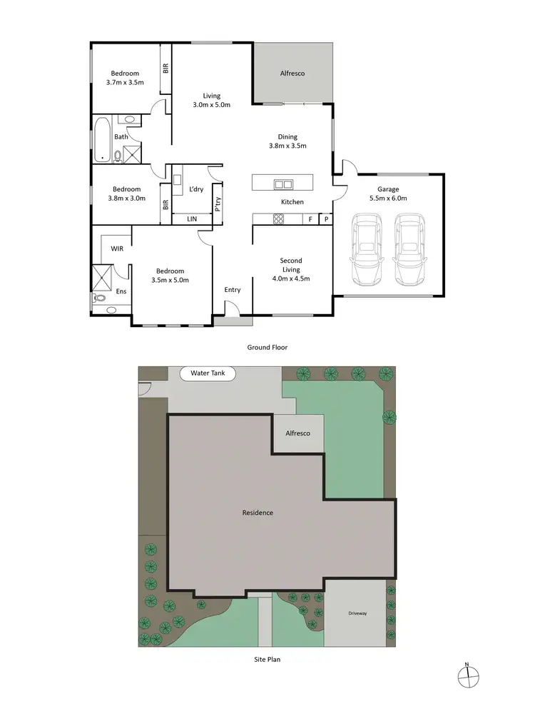 Floorplan of Homely house listing, 83 Madeley Street, Ocean Grove VIC 3226