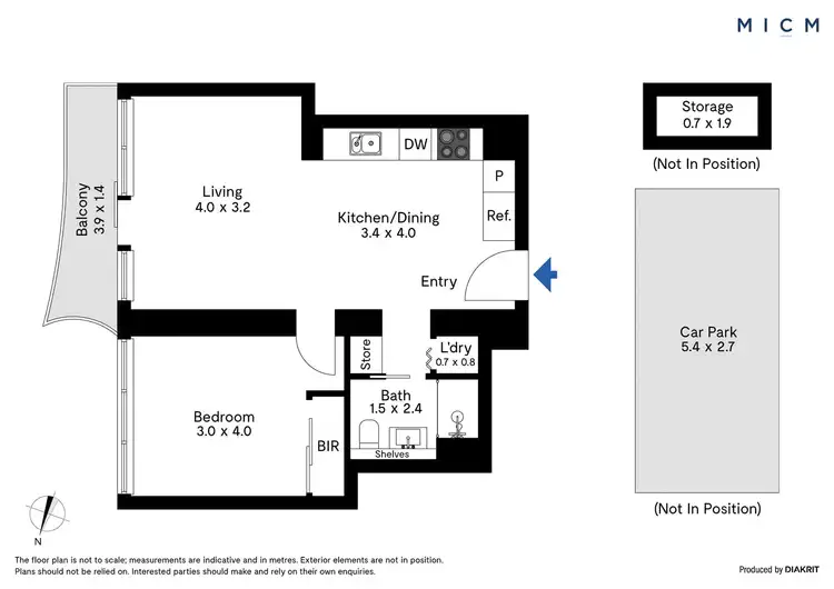 Floorplan of Homely apartment listing, 2008/560 Lonsdale Street, Melbourne VIC 3000