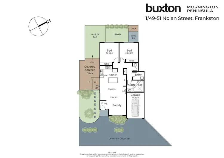 Floorplan of Homely unit listing, 1/49-51 Nolan Street, Frankston VIC 3199