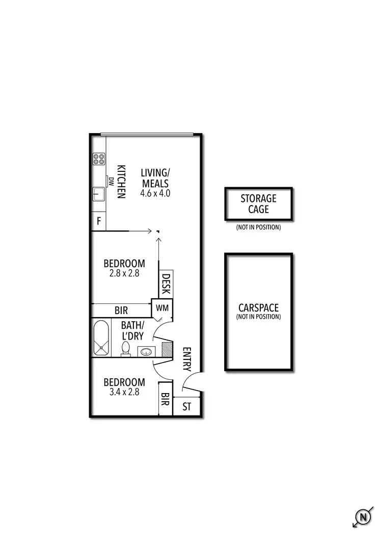 Floorplan of Homely apartment listing, 2512/18 Mt Alexander Road, Travancore VIC 3032