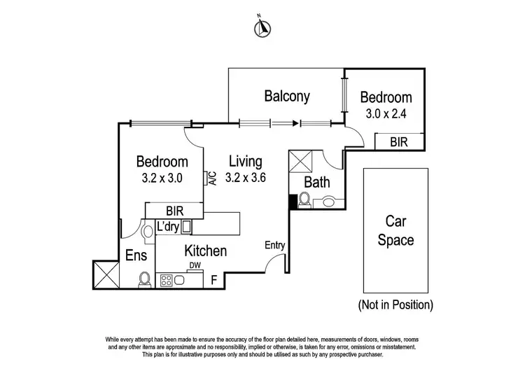 Floorplan of Homely apartment listing, 204/82 Hawdon Street, Heidelberg VIC 3084