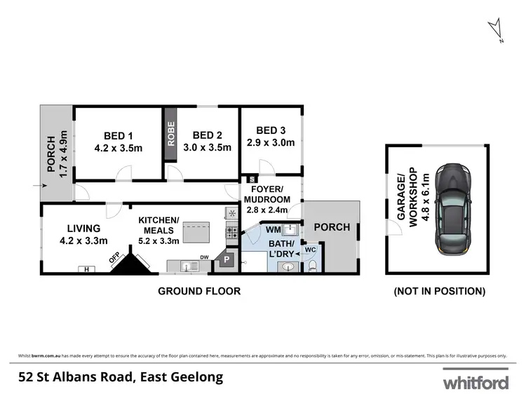 Floorplan of Homely house listing, 52 St Albans Road, East Geelong VIC 3219