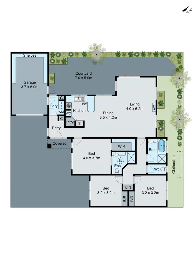 Floorplan of Homely unit listing, 2/48 St Albans Street, Mount Waverley VIC 3149