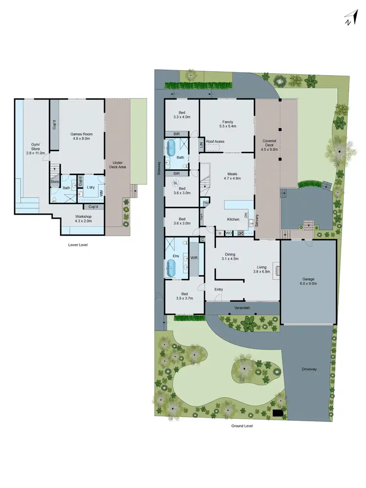 Floorplan of Homely house listing, 9 Craig Hill Drive, Wheelers Hill VIC 3150