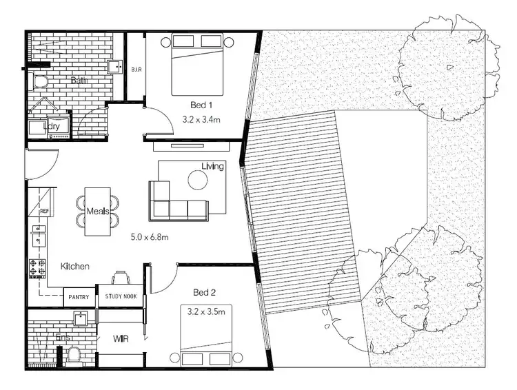 Floorplan of Homely apartment listing, G3/699c Barkly Street, West Footscray VIC 3012