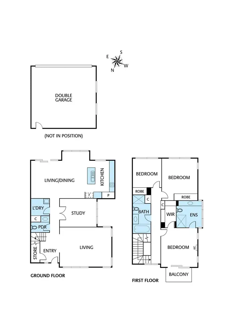 Floorplan of Homely townhouse listing, 2 Cascade Walk, Macleod VIC 3085