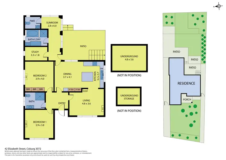 Floorplan of Homely house listing, 42 Elizabeth Street, Coburg VIC 3058